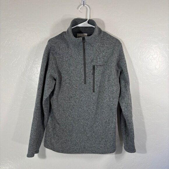 Simms Sweater Mens Medium Fleece 1/2 Zip Pullover Fishing Gray Sweatshirt - Picture 1 of 4